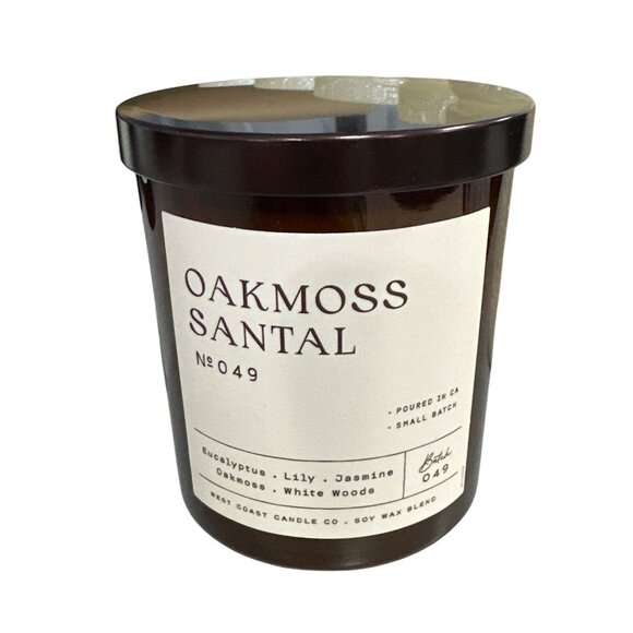 Leoben Candle Co Oakmoss & Santal 9 Oz 1wick Vegan Soy Wax Blend Dayroom - Picture 1 of 6